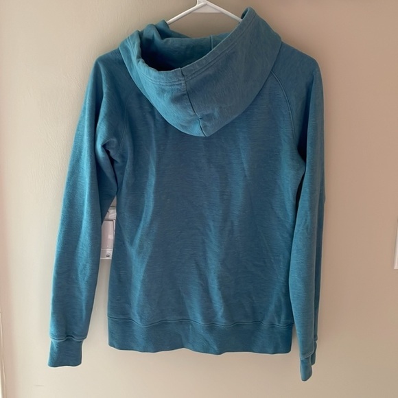 North Face Women Small Hoodie Sweatshirt Hooded Full Zip Pockets Jacket Blue - Picture 4 of 5